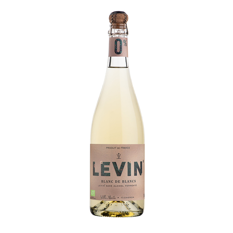 Levin 0% Bio Chardonnay prírodné fermentované šumivé nealkoholické víno