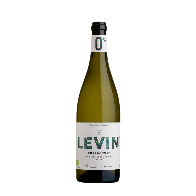 Levin 0% Bio Chardonnay prírodné fermentované polosuché nealkoholické víno