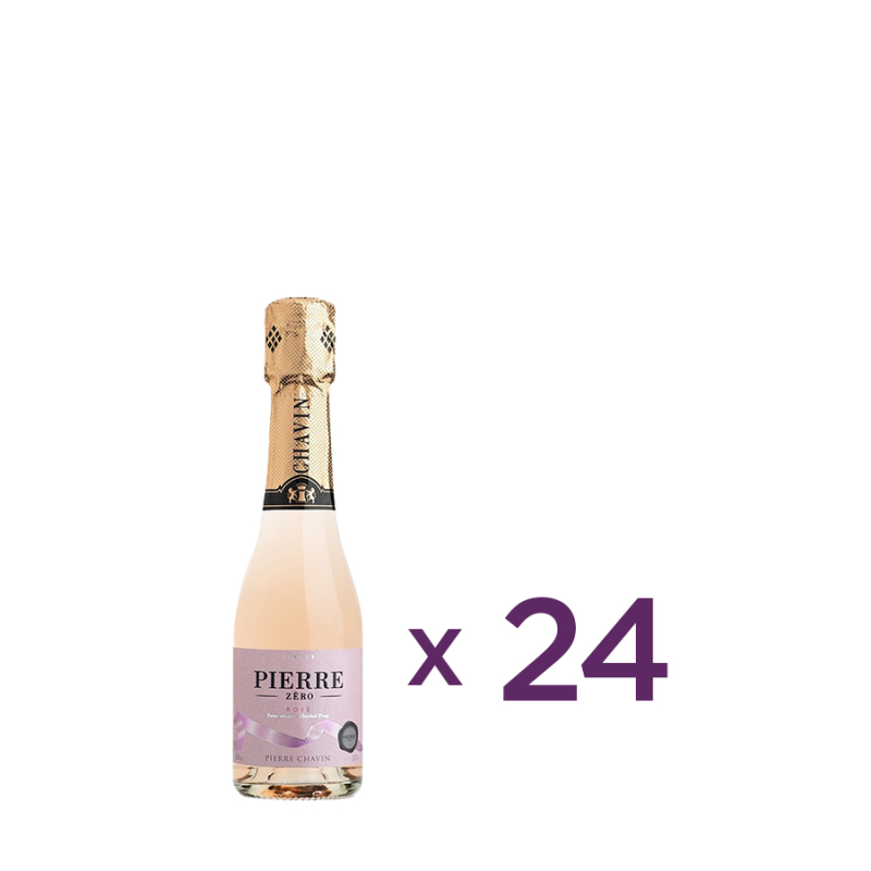24 ks XS Pierre 0% Rosé šumivé ružové polosladké nealko víno veľkoobchodné balenie