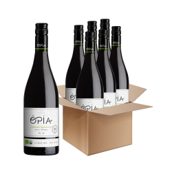 6 ks nealko víno Ópia Bio Cabernet Sauvignon polosladké tiché červené víno