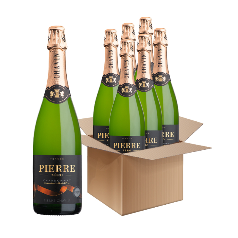 6 ks Pierre Zero 0% Chardonnay nealko víno šumivé biele polosladké 0,75l